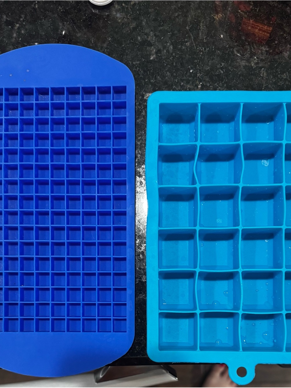 Silicone Ice Cube Tray Set - Blue & Light Blue